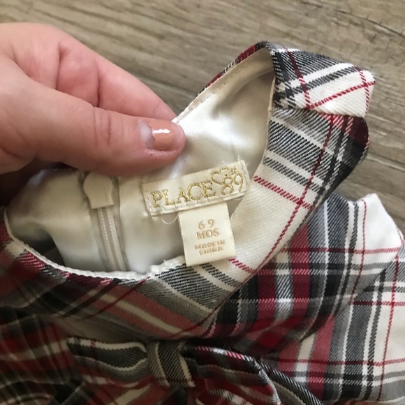 Children’s Place plaid baby jumper dress - Picture 4 of 7